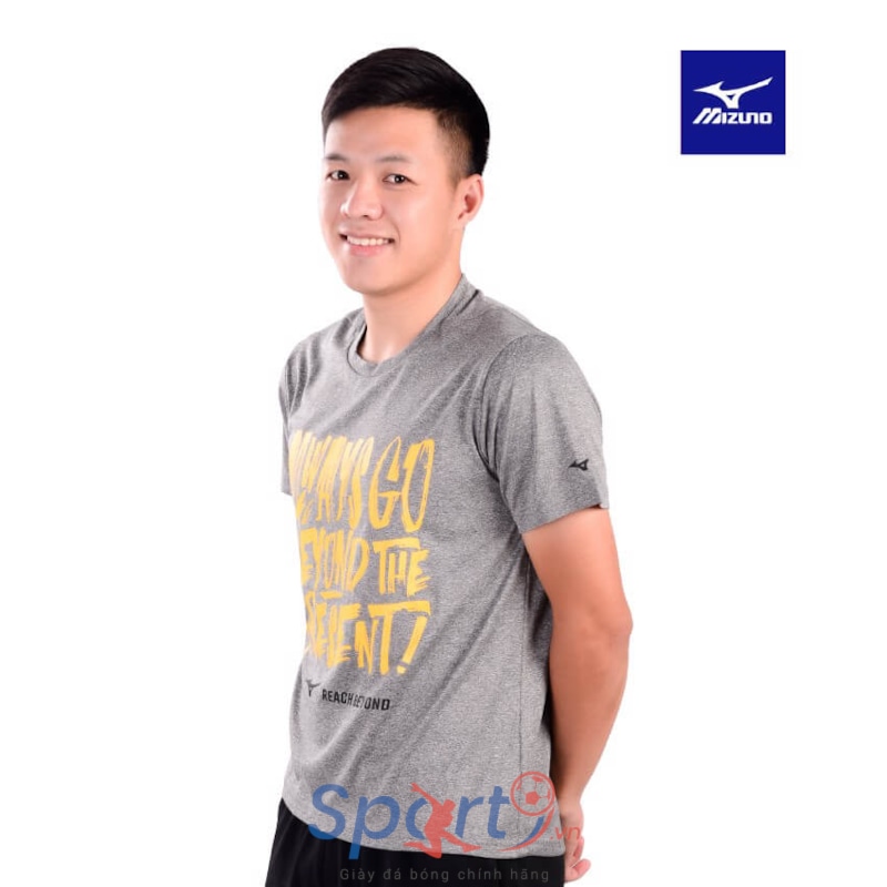 MIZUNO ÁO THỂ THAO T-SHIRT NAM MIZUNO RB CLINIC 32MA95S905 GHI